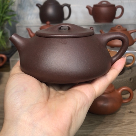 茶壶紫砂景舟紫泥半手230cc