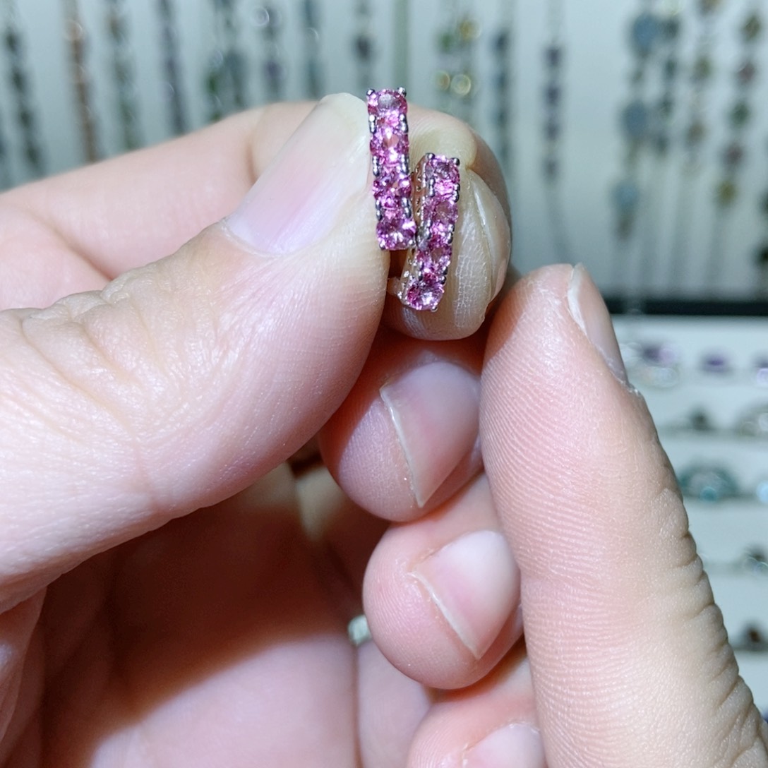 绿水晶戒指银S925镶嵌