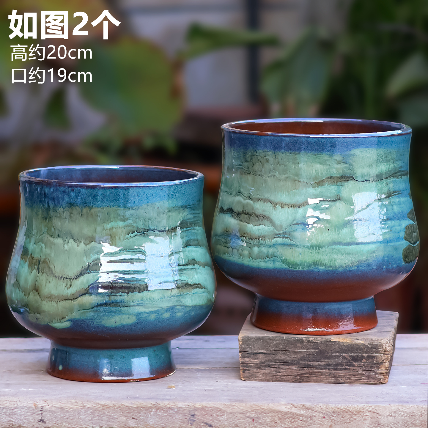 手工粗陶透气大口径花盆适合兰花三角梅多肉老桩家用