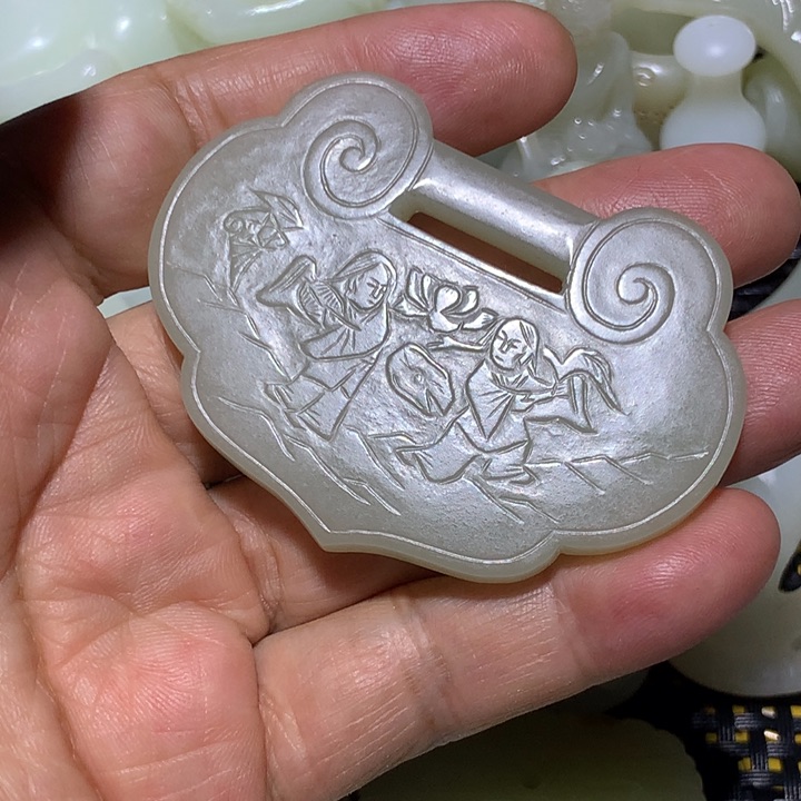 和田玉（白玉）颈饰未镶嵌(***)