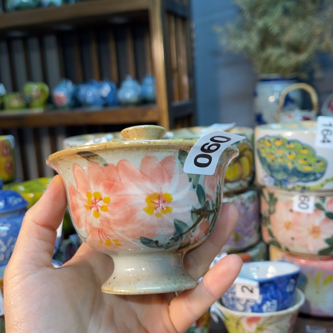 杯素浅陶瓷手工手绘