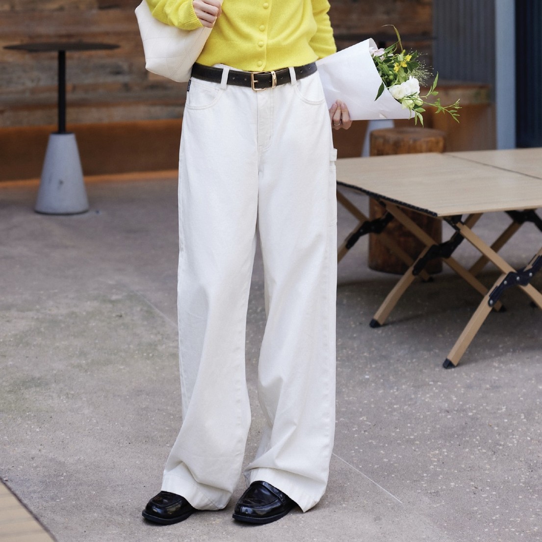 WIWH白色牛仔裤3E511