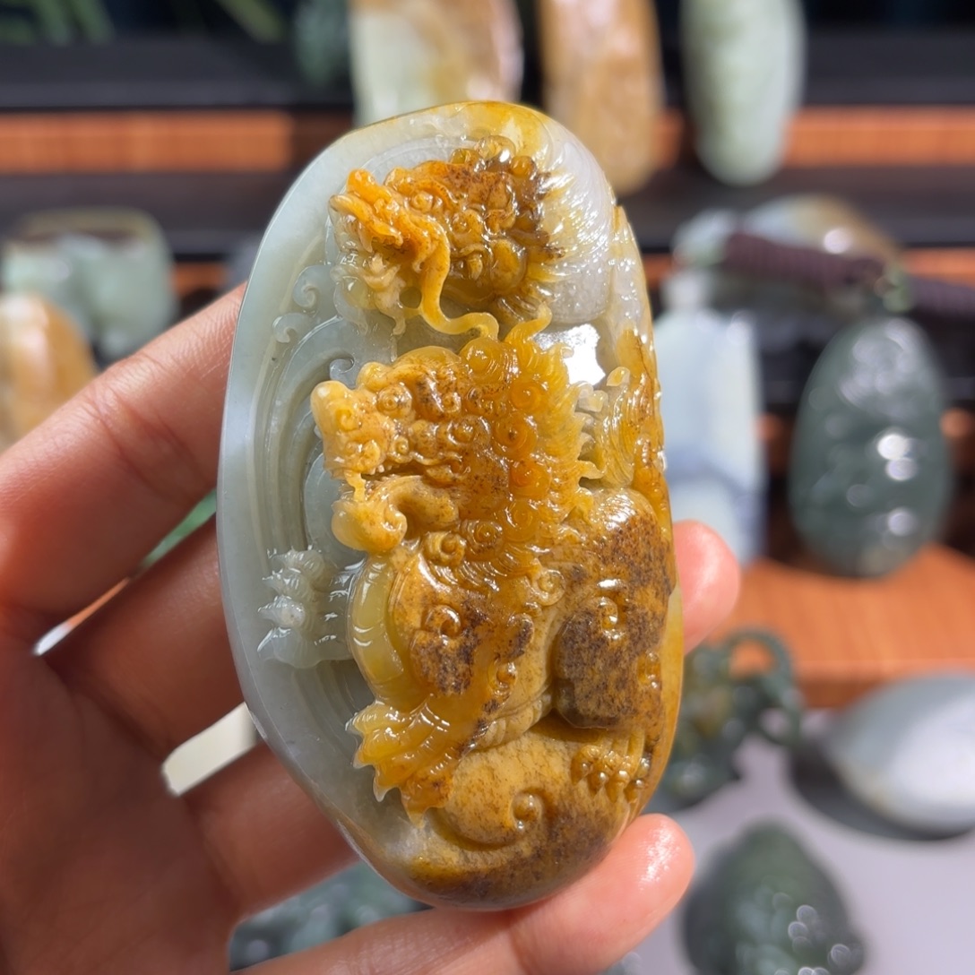 和田玉未镶嵌挂件