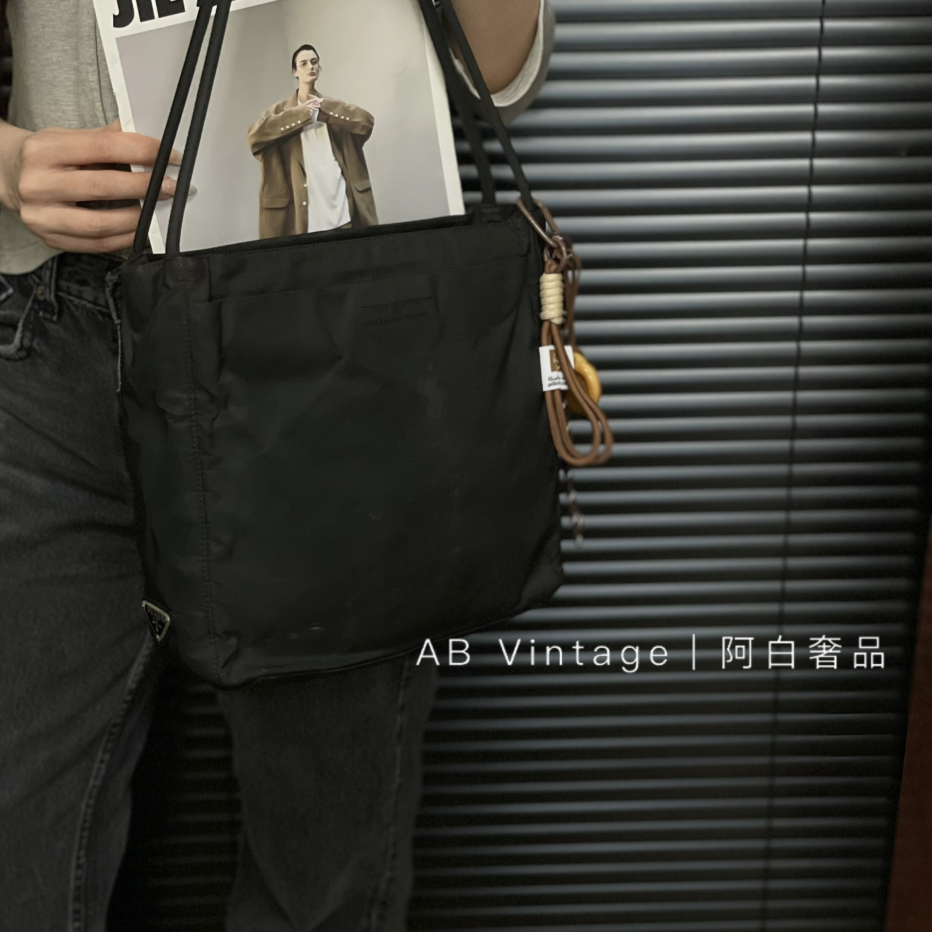 95新 Prada/普拉达 阿白奢品/Prada 托特包