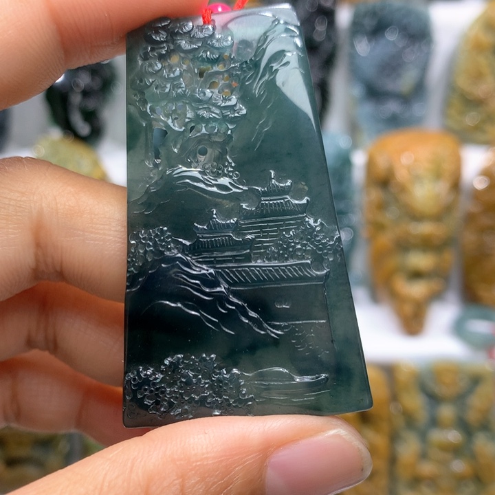 翡翠未镶嵌吊坠(不含链)