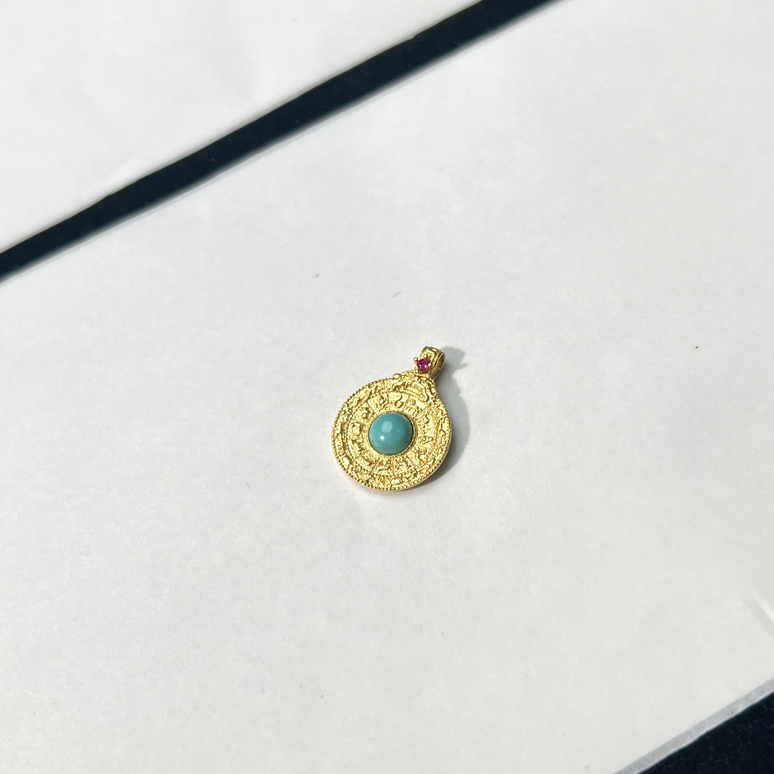 吊坠925银花岗岩 s925松松经文吊坠 KT24082216