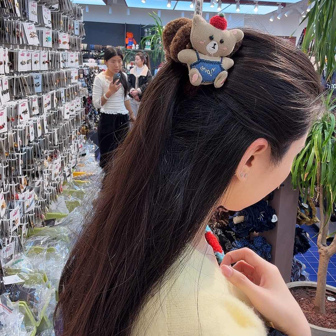 布艺铁合金小熊半抓9