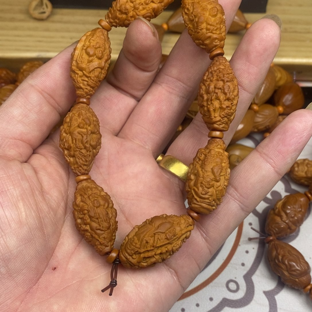 橄榄核手串/手链橄榄核雕刻