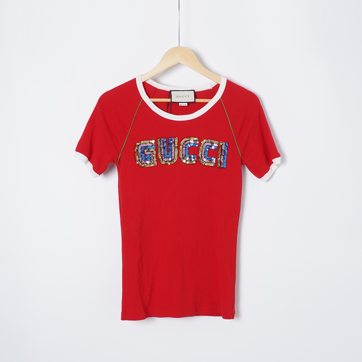 99新 GUCCI/古驰 棉/TH1873/短袖上衣/M码/古驰女装女款时尚潮流