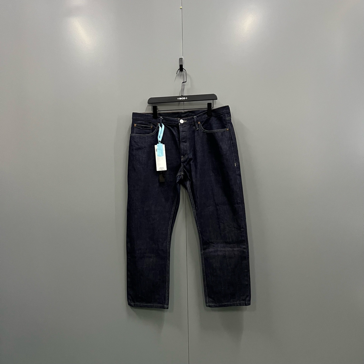 99新 BURBERRY/博柏利 (ll) 深蓝色牛仔直筒裤 38码206734