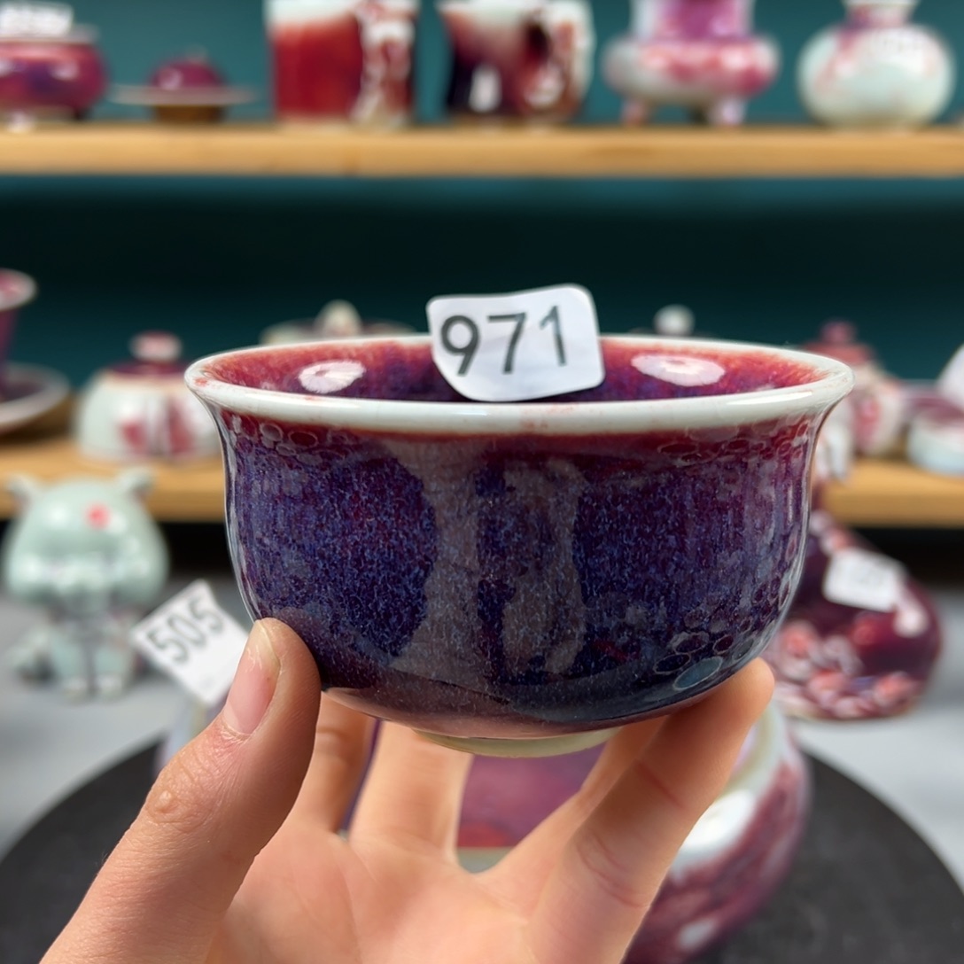 瓷片微瑕主人杯纯手工