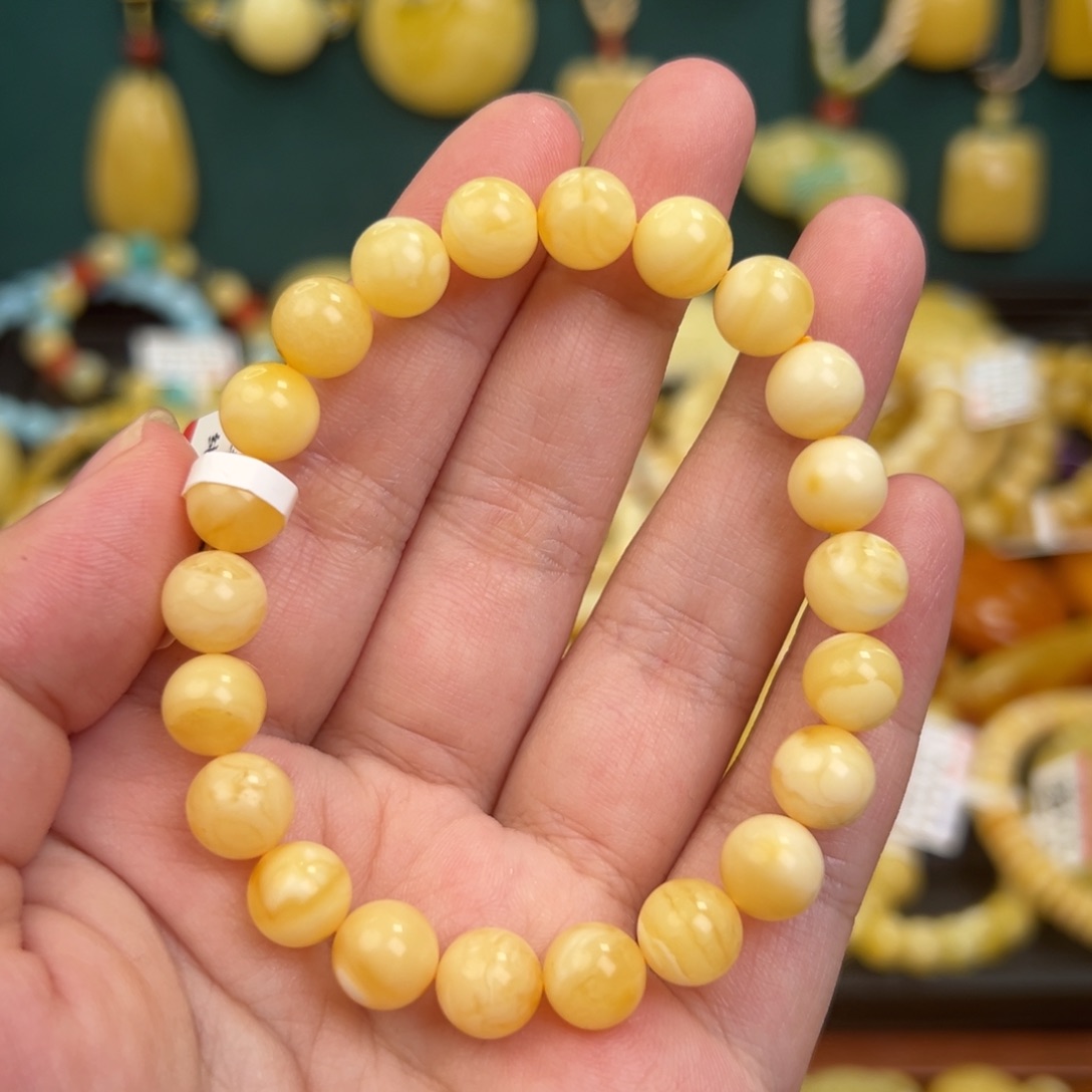 琥珀手链未镶嵌8.8mm手串
