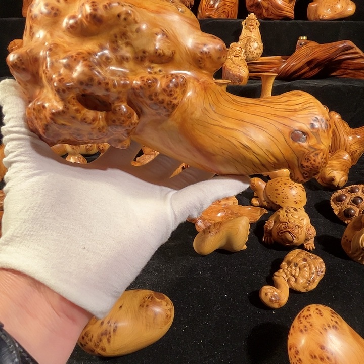 柏木（崖柏）地**人崖柏 白菜 手工制作