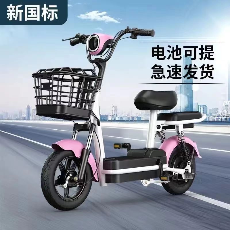 新国标成人电动自行车小型两轮电瓶车轻便代步电动车
