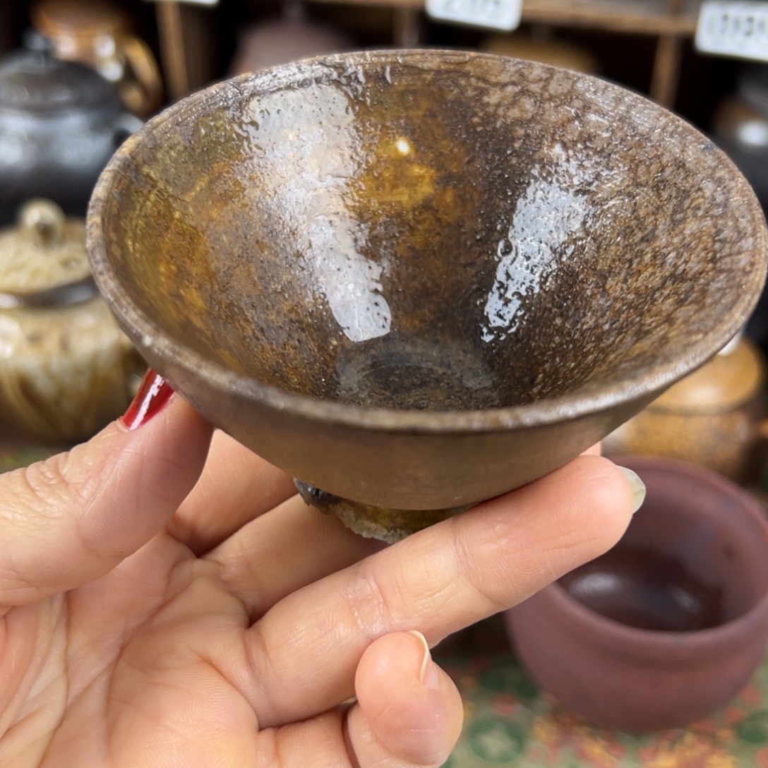 柴烧茶器柴烧茶器主人杯