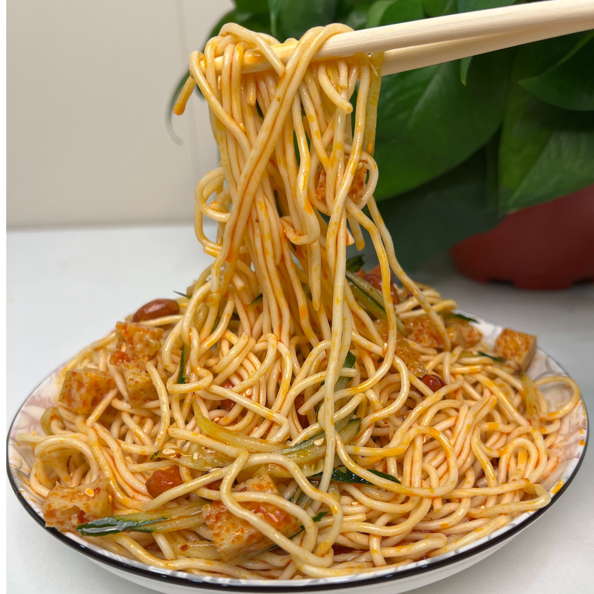 【纯凉面】连云港糖醋口凉面苏北特色小吃手工制作顺丰包邮次日达