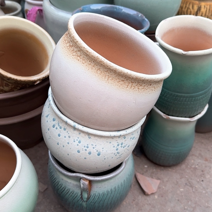 红陶微瑕花盆处理来啦