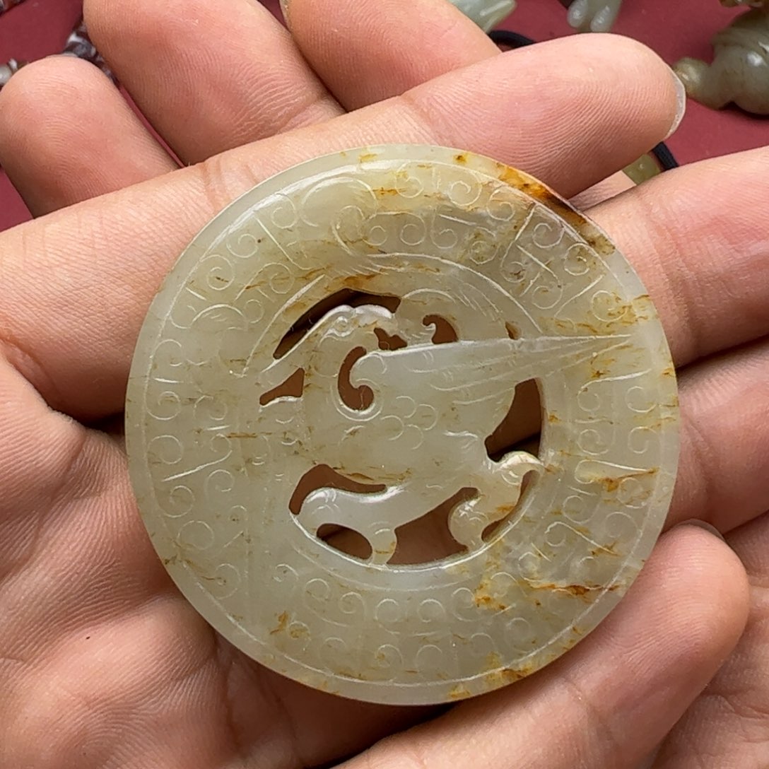 和田玉未镶嵌挂件