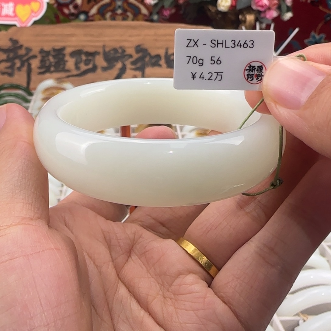 和田玉未镶嵌手镯轮胎款 油熟老坑料新疆和田玉