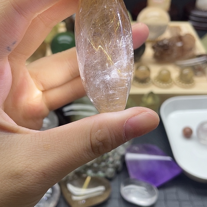 黄晶珠宝半成品未镶嵌101水晶石