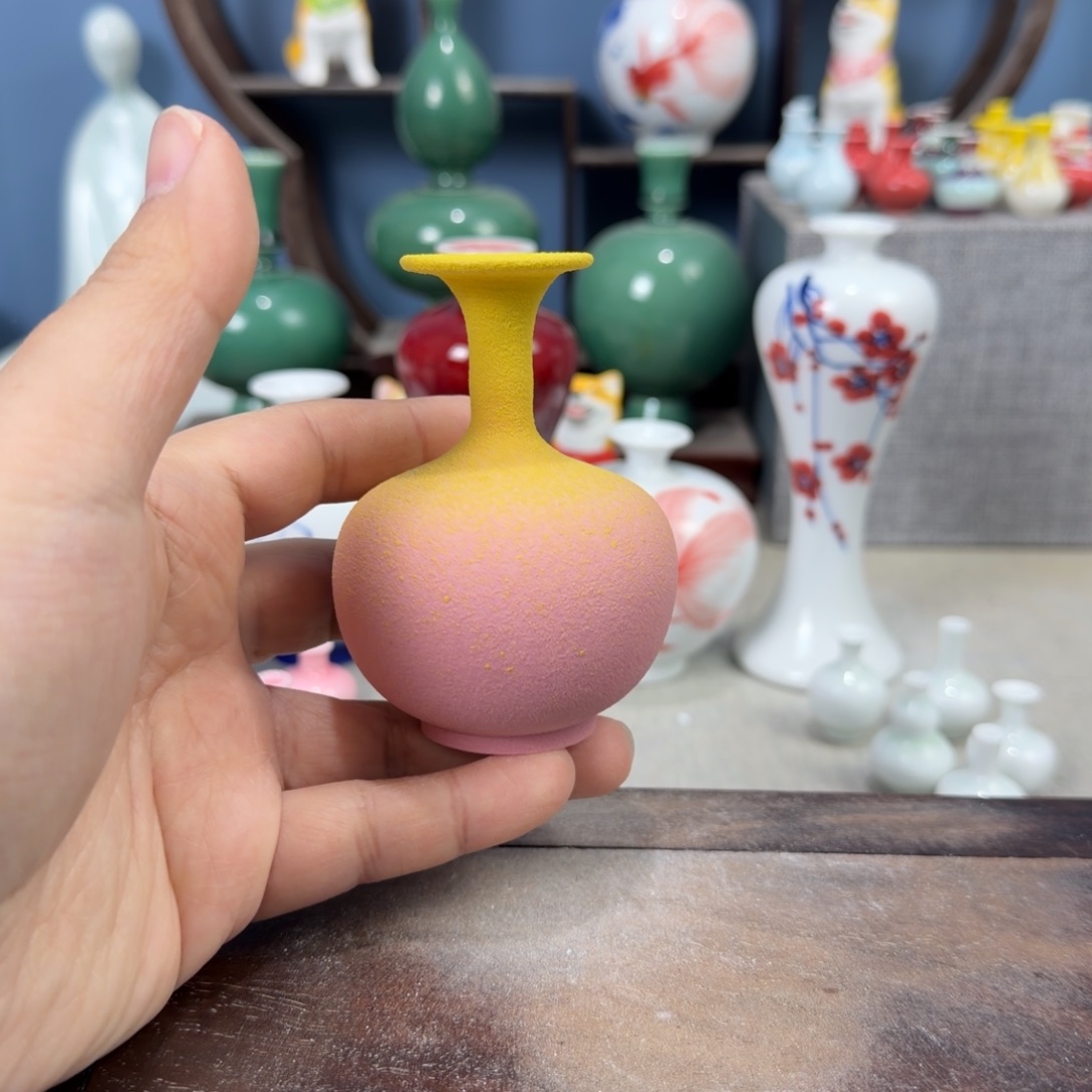 陶瓷手工小花器摆件