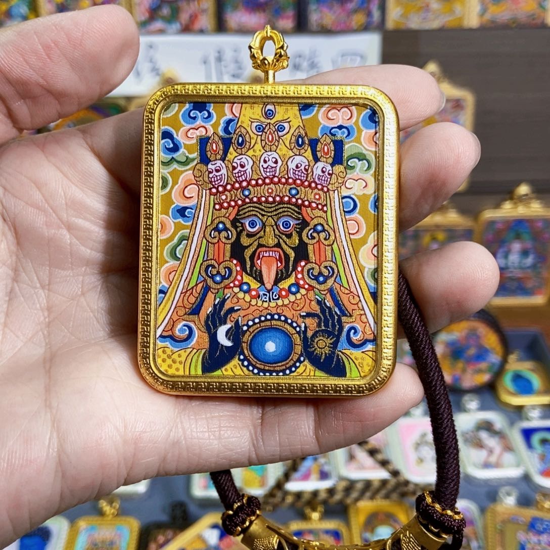 快***）吊坠纯手绘唐卡扎基拉姆
