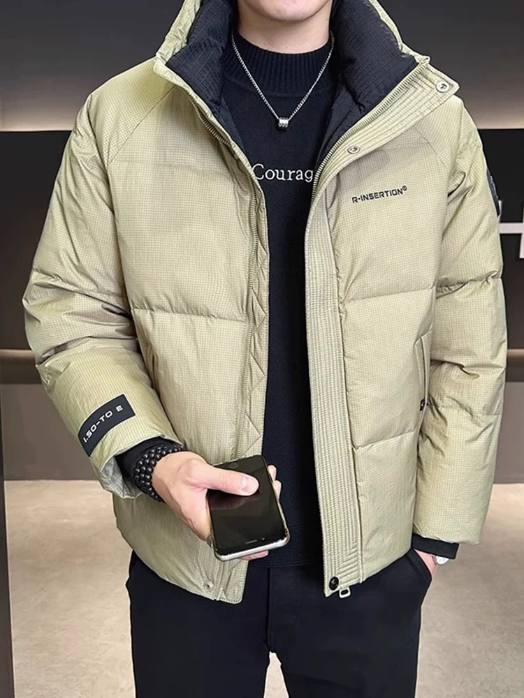 【反季清羽绒服】冬季男士加绒加厚保暖时尚百搭潮流简约休闲外套