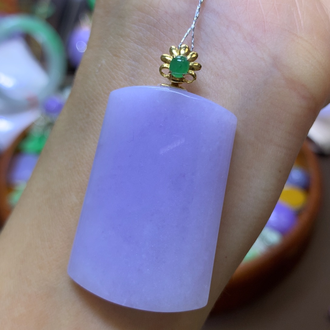 【闪购商品】翡翠18K金镶嵌颈饰翡翠