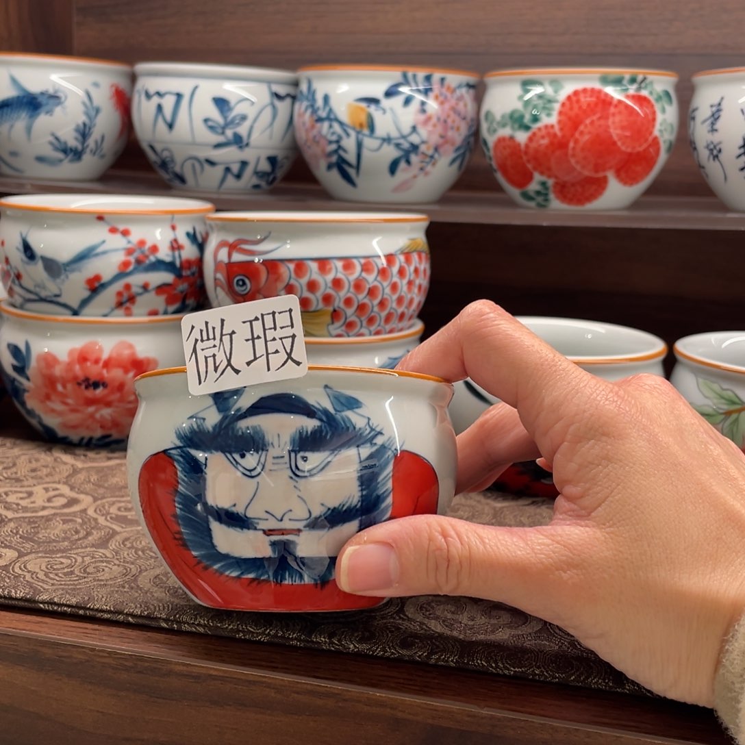 微瑕釉下彩纯手绘