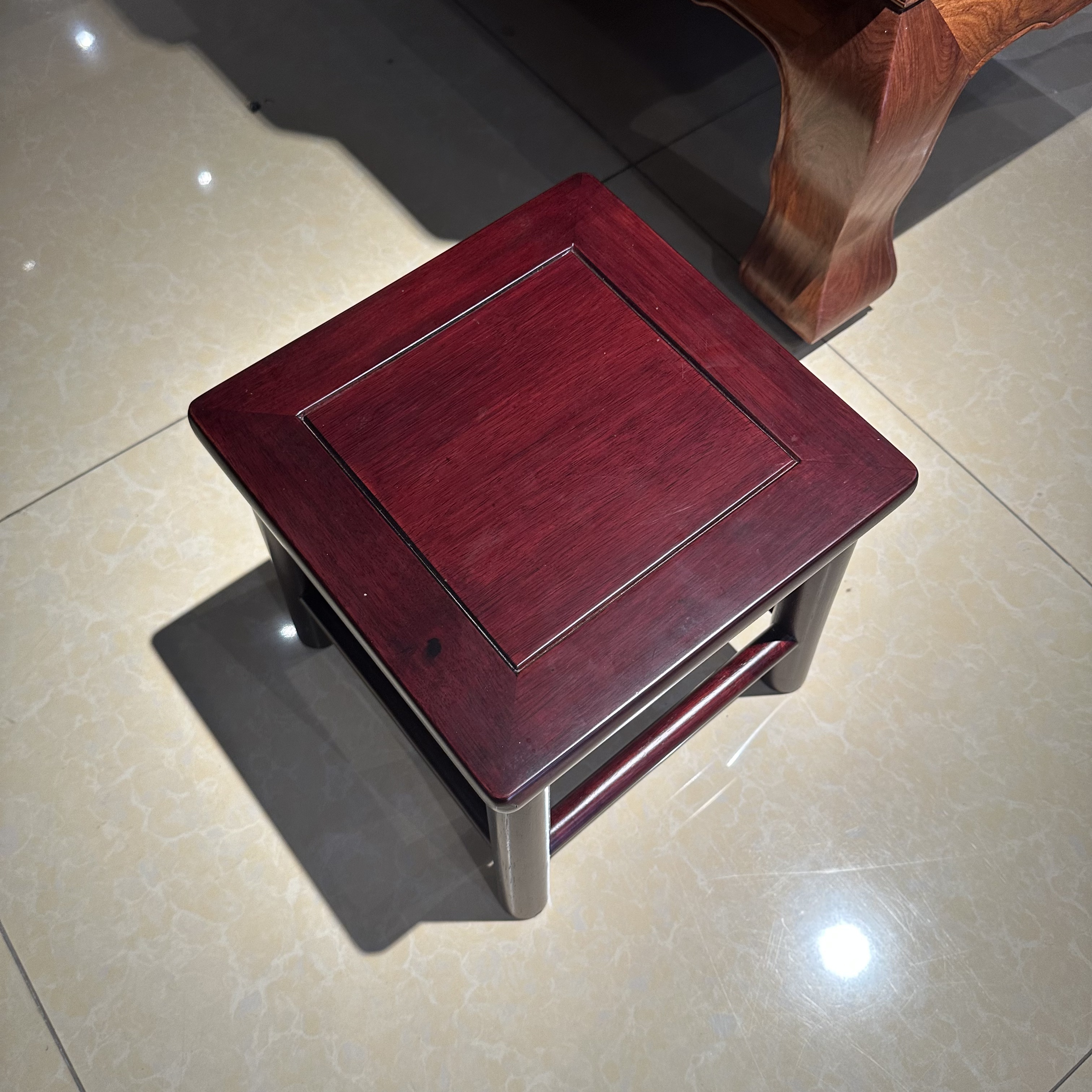 古典全实木小方凳酸枝木全榫卯结构新中式矮凳作业凳休闲凳