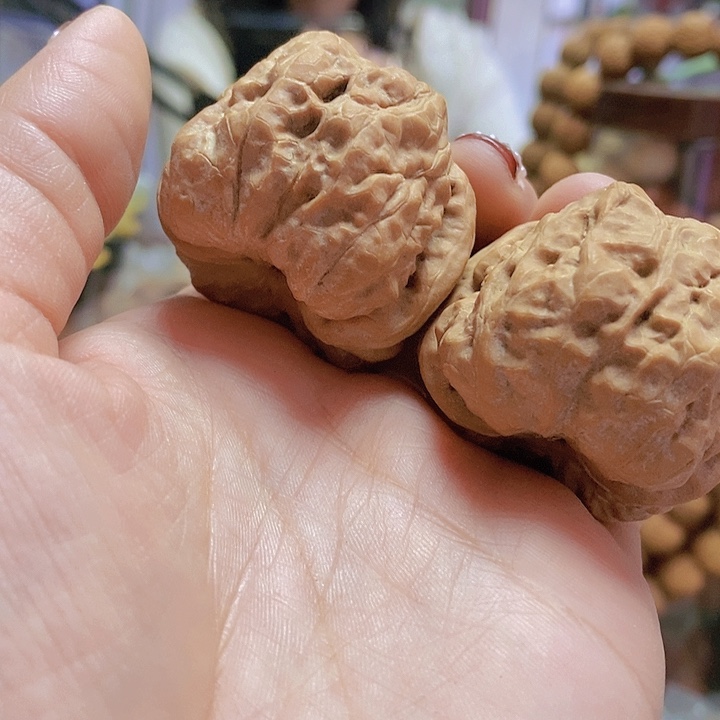 【闪购商品】文玩核桃把件这****嘛40.5蛤蟆头