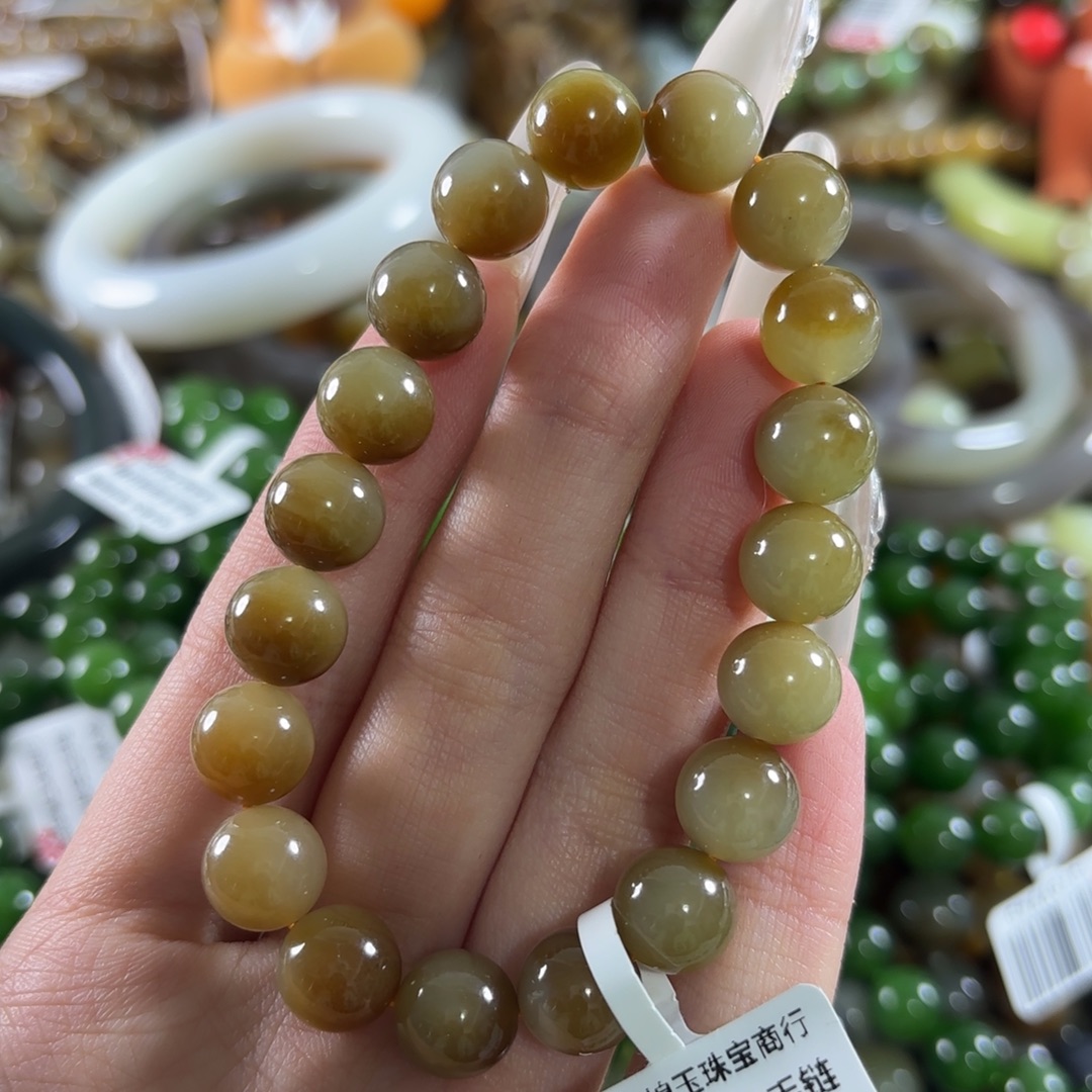 和田玉未镶嵌手链73