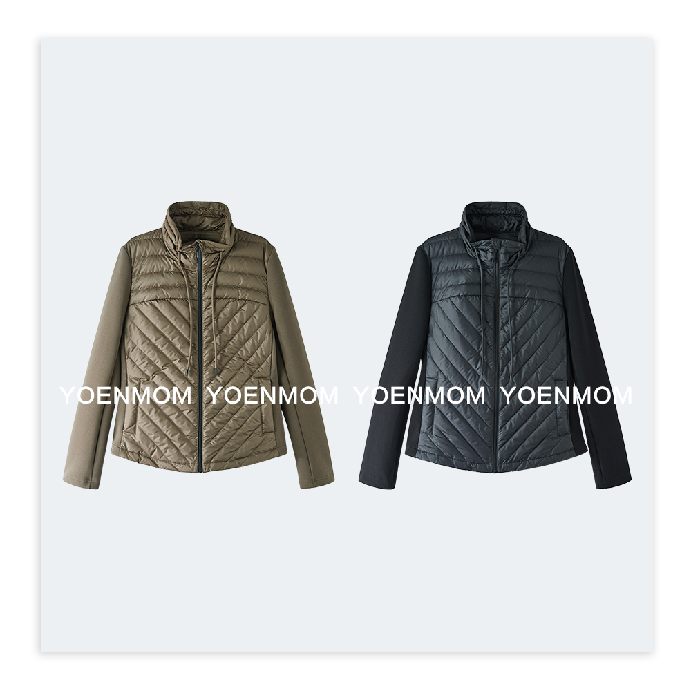 YOENMOM·显瘦排骨·进口波兰科鲁达95白鹅绒拼接修身款立领鹅绒服