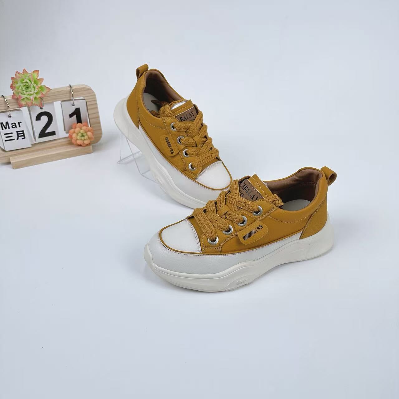 小强家女鞋  厚底新款百搭运动休闲鞋（A387-22-2）（C333834210-08）