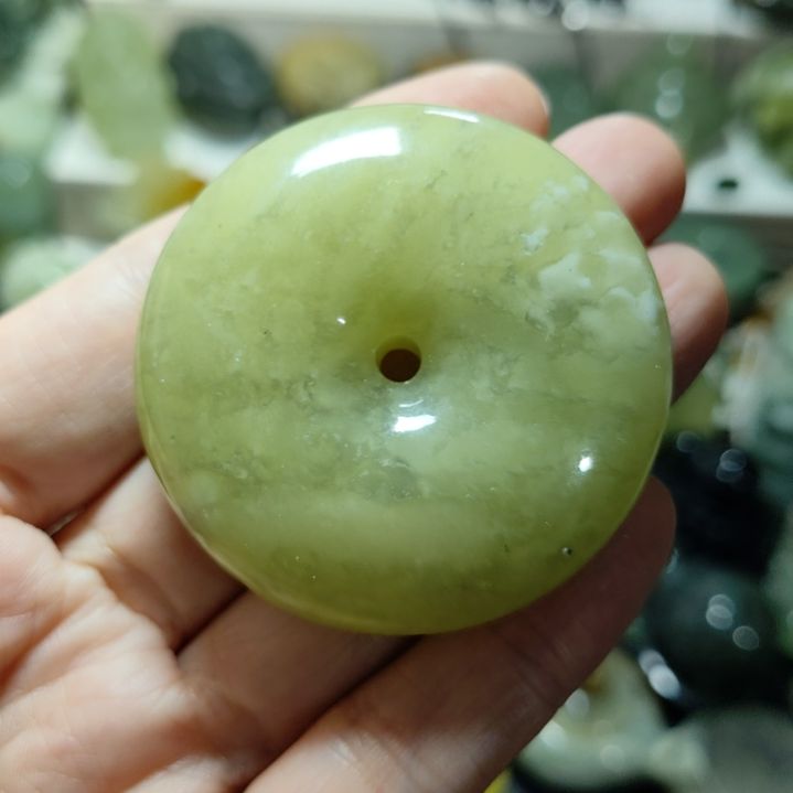 岫玉平安扣未镶嵌