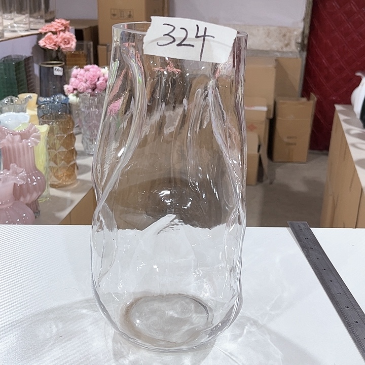 玻璃324高28口11玻璃花瓶嘎嘎好看玻璃花瓶
