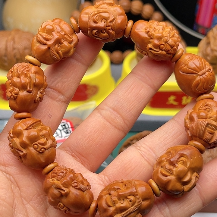 桃核把件橄榄核手串