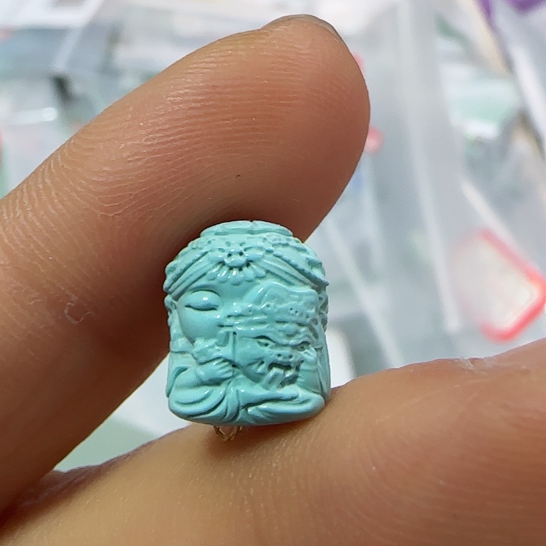 绿松石珠宝半成品未镶嵌