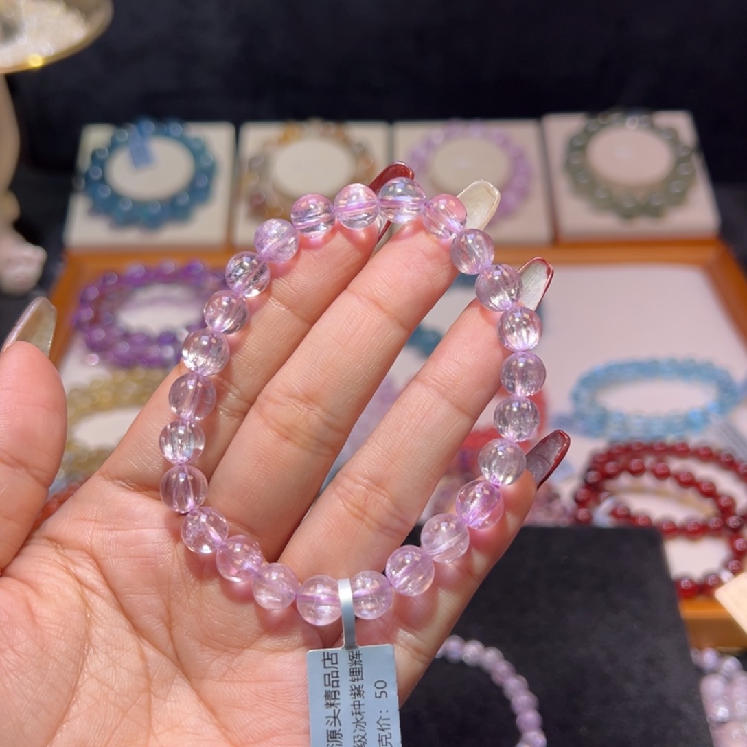 锂辉石紫锂辉未镶嵌媚*紫锂辉8.1m m