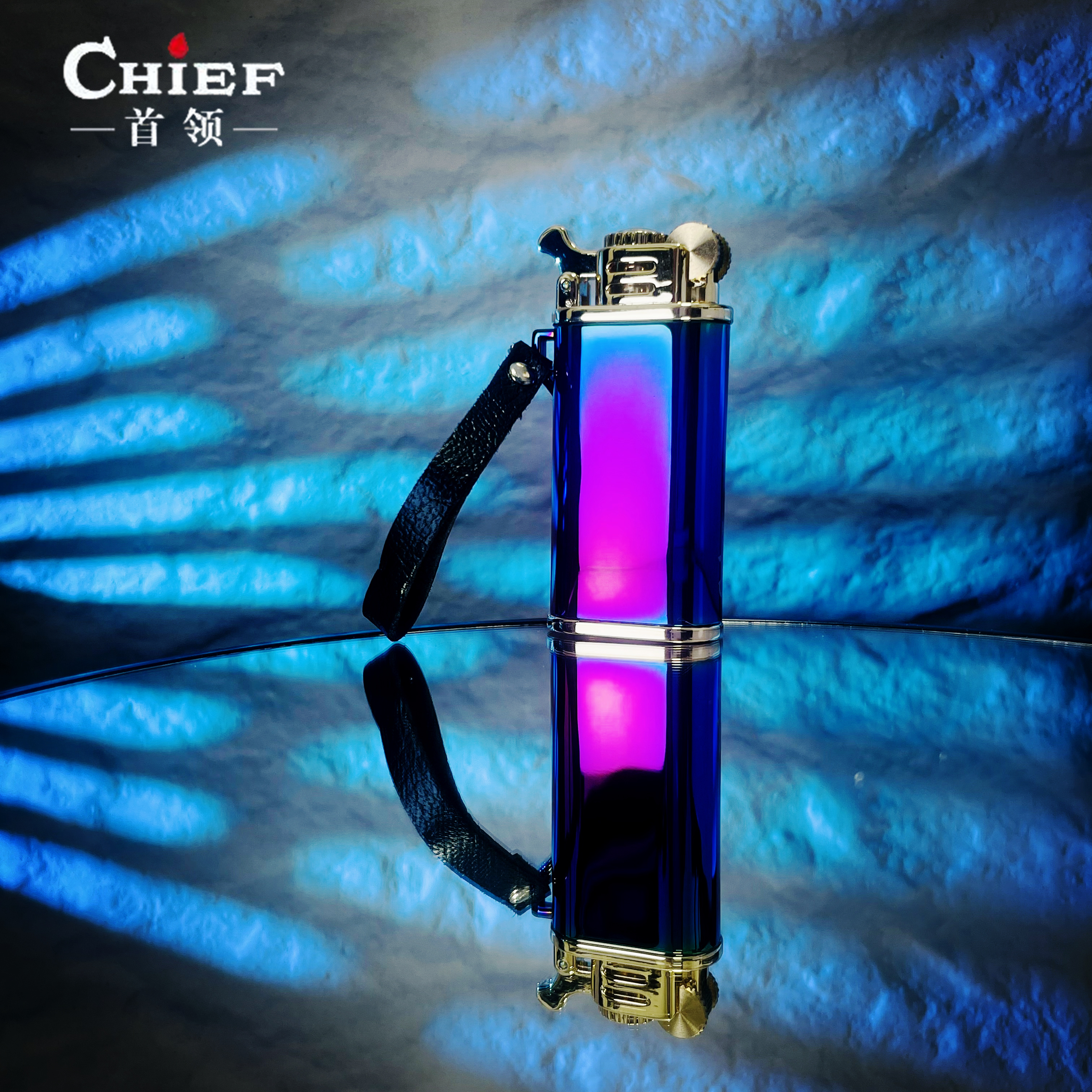 CHIEF首领205复古彩冰 打火机 