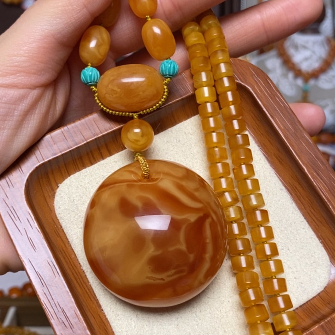 【闪购商品】蜜蜡颈饰未镶嵌项链