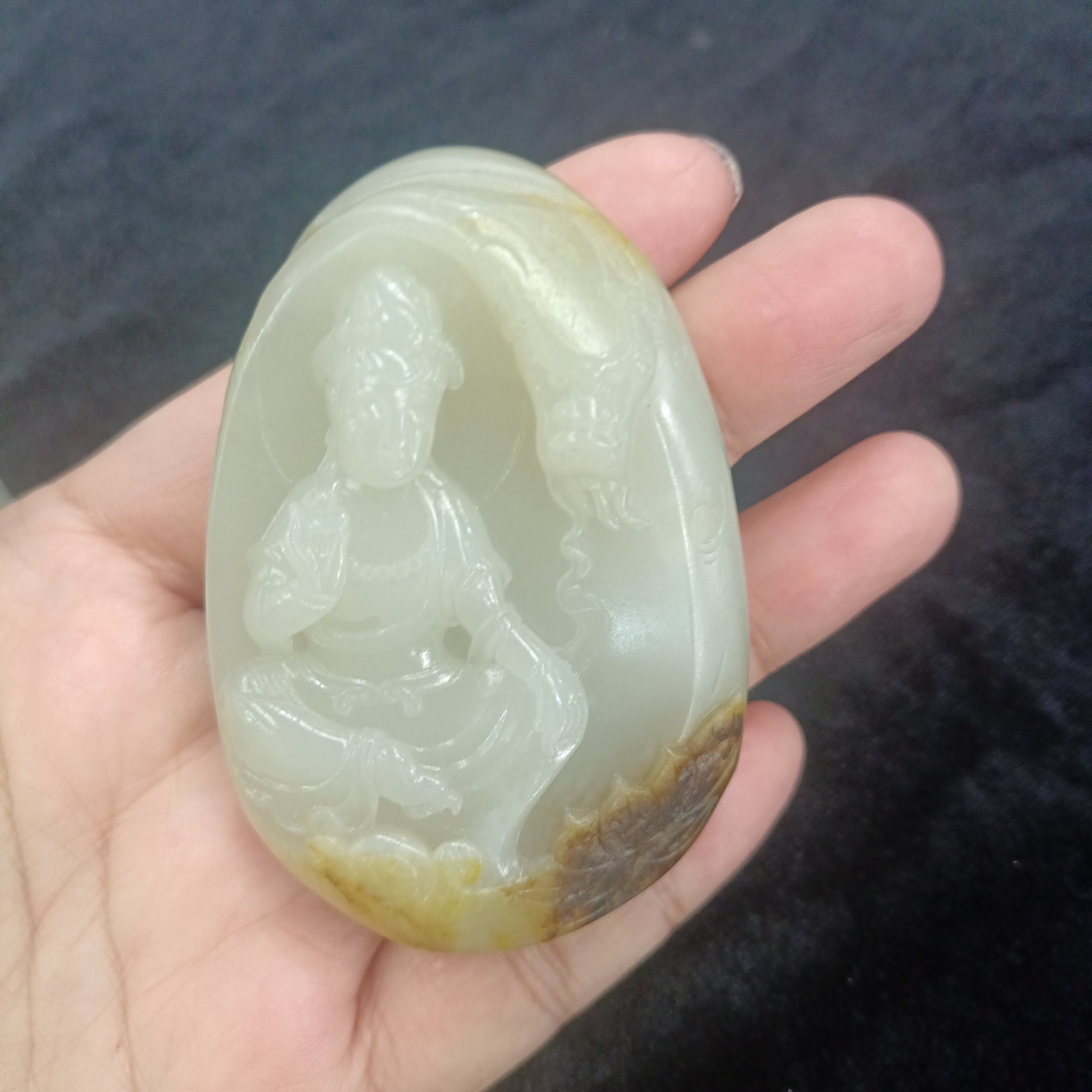 （）未镶嵌颈饰观音菩萨男女款手工雕刻挂件