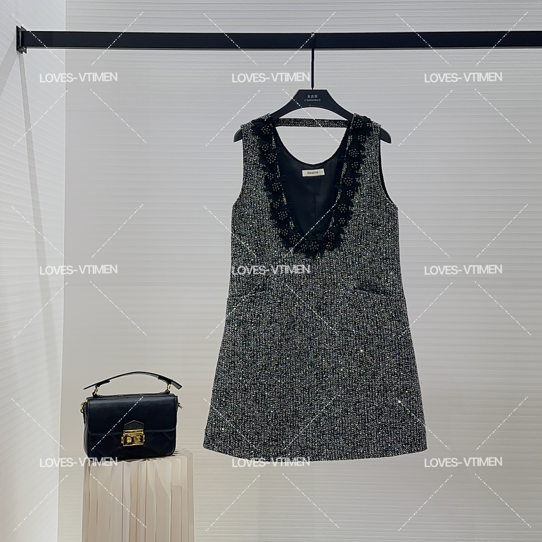 薇薇专属丨赫本风短袖显瘦气质法式时尚长款连衣裙LOVES-A1578