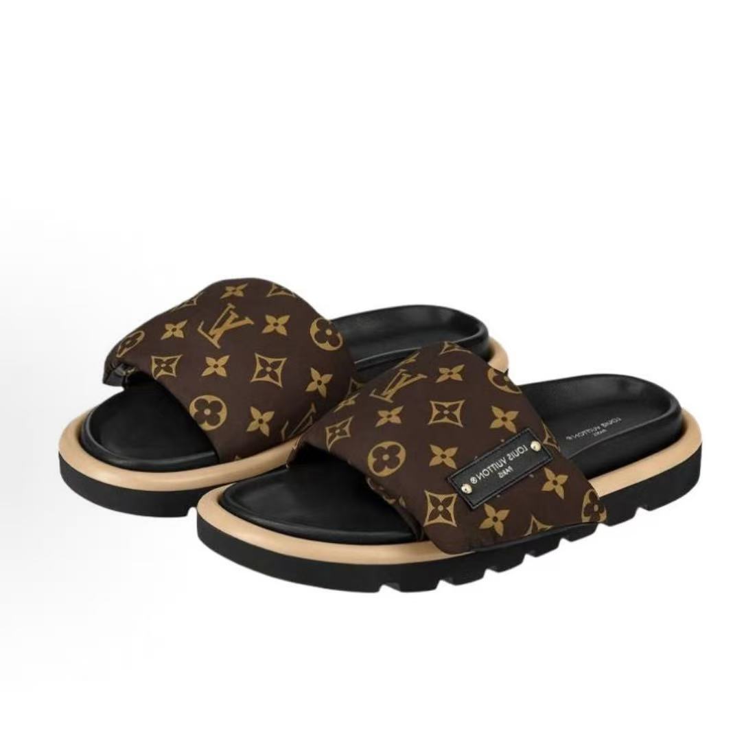 未使用 LouisVuitton/路易威登 38码/pillow棕老花面包托