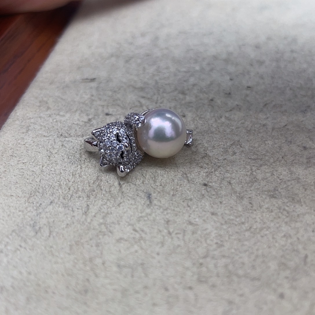 银S925镶嵌颈饰海水珍珠