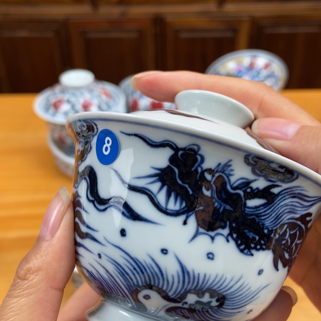 手绘现代茶具非古董