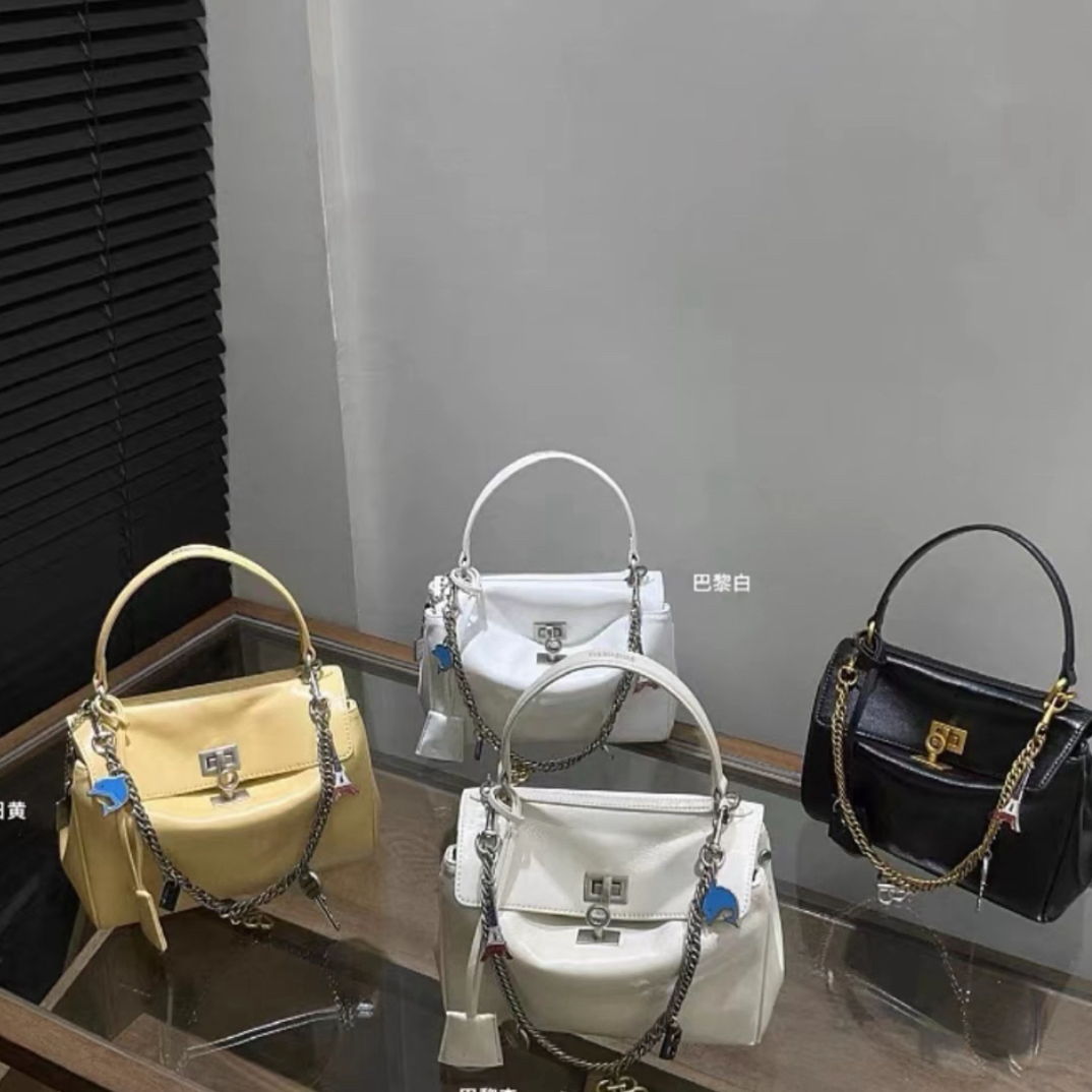 托特包欧美风包盖拉链锁扣斜挎包女士单肩
