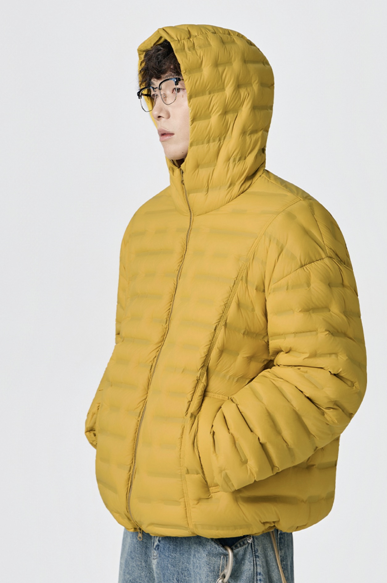 户外排骨连帽新国标90羽绒服保暖排骨架