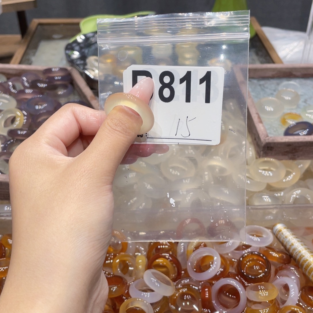 玛瑙/玉髓未镶嵌戒指811