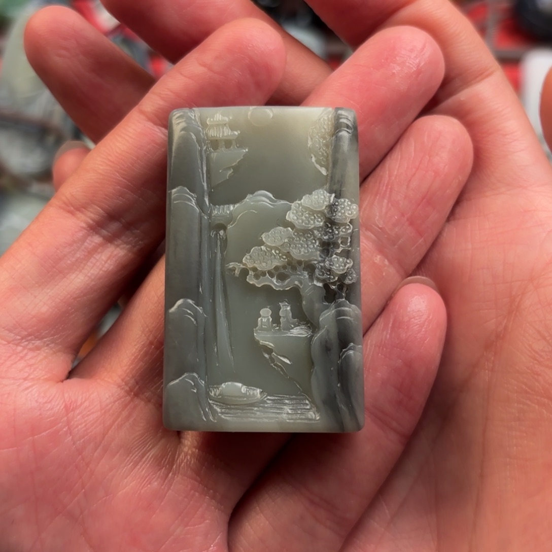 和田玉颈饰未镶嵌李*明